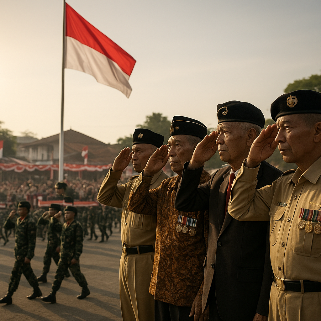 Dalam Kemeriahan HUT RI, TNI dan Veteran Tetap Jadi Penjaga Makna Proklamasi