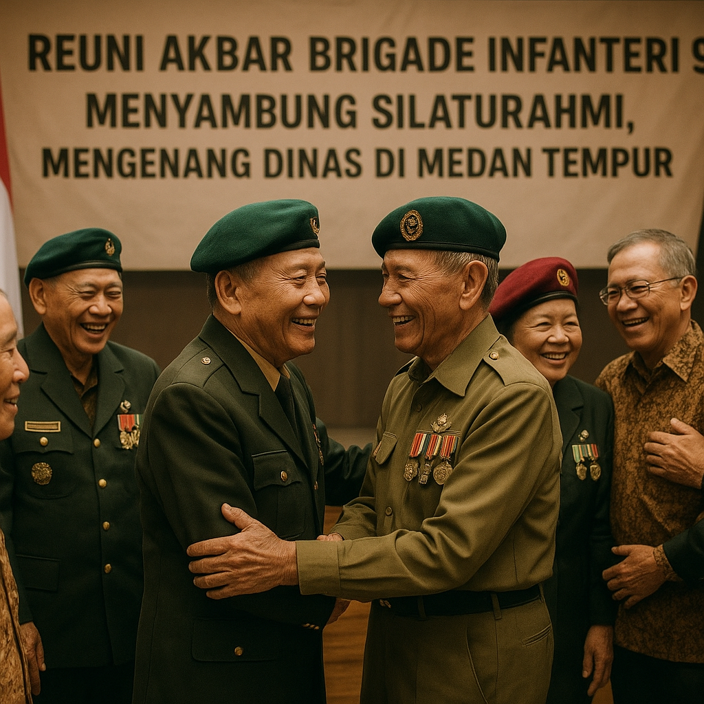 Reuni Akbar Brigade Infanteri 9: Menyambung Silaturahmi, Mengenang Dinas di Medan Tempur