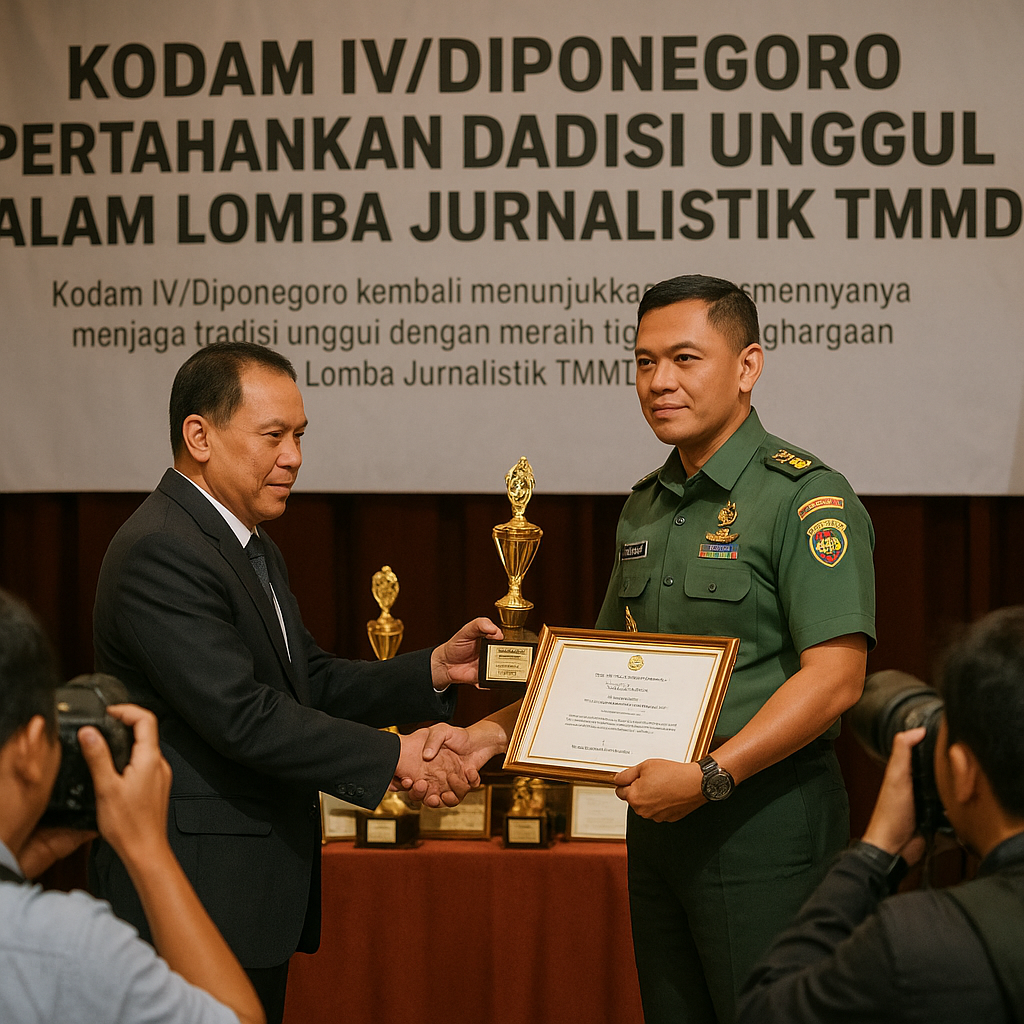 Kodam IV/Diponegoro Pertahankan Tradisi Unggul dalam Lomba Jurnalistik TMMD