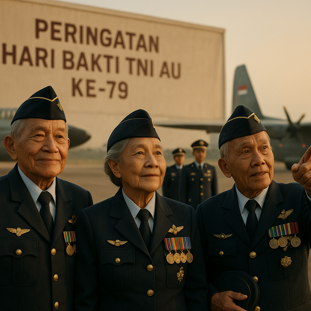 Peringatan Hari Bakti TNI AU ke-79, Veteran Penerbang Kenang Masa Terbang di Skyhawk dan Hercules