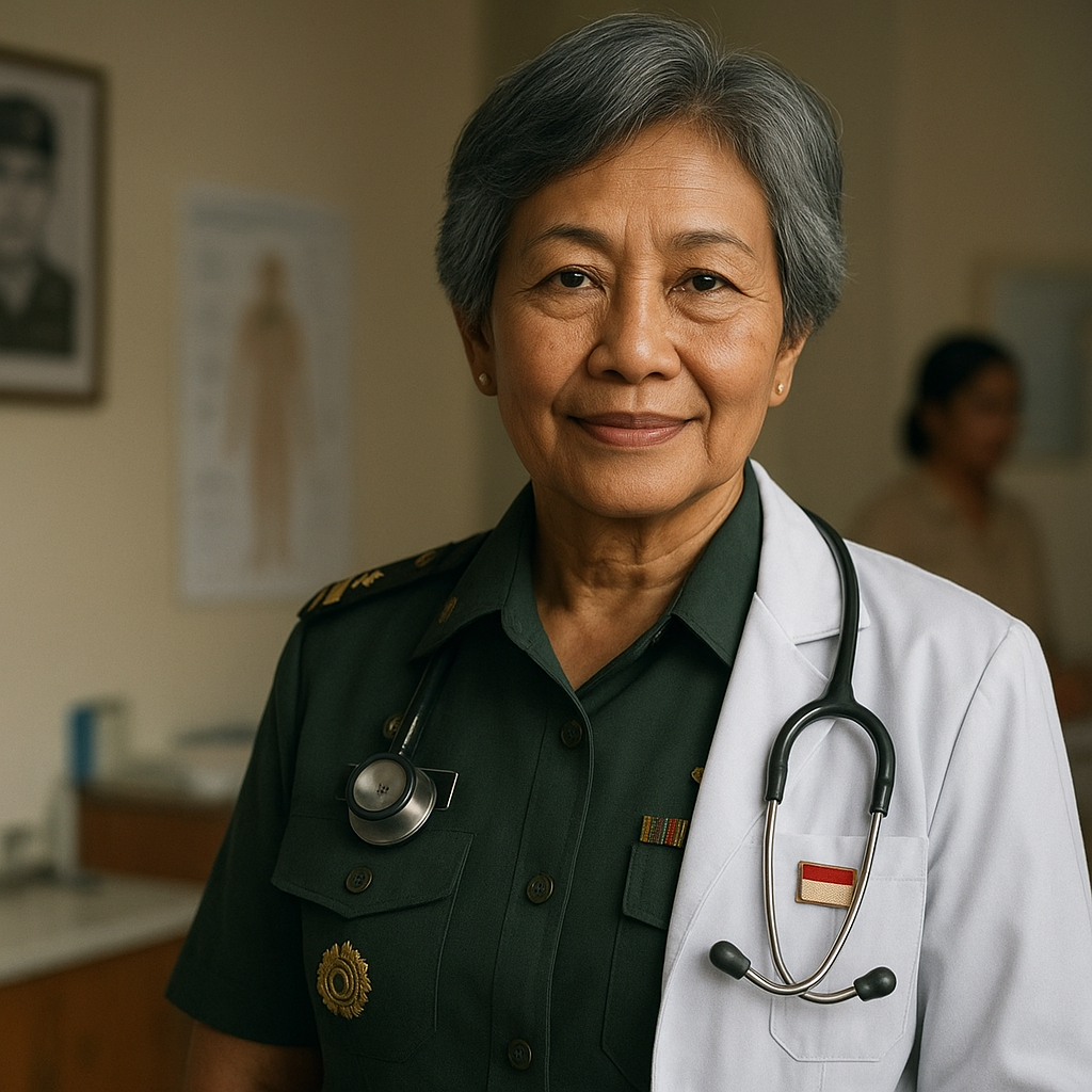 Profil Purnawirawan Perempuan TNI Pertama yang Mengabdi di Satuan Kesehatan