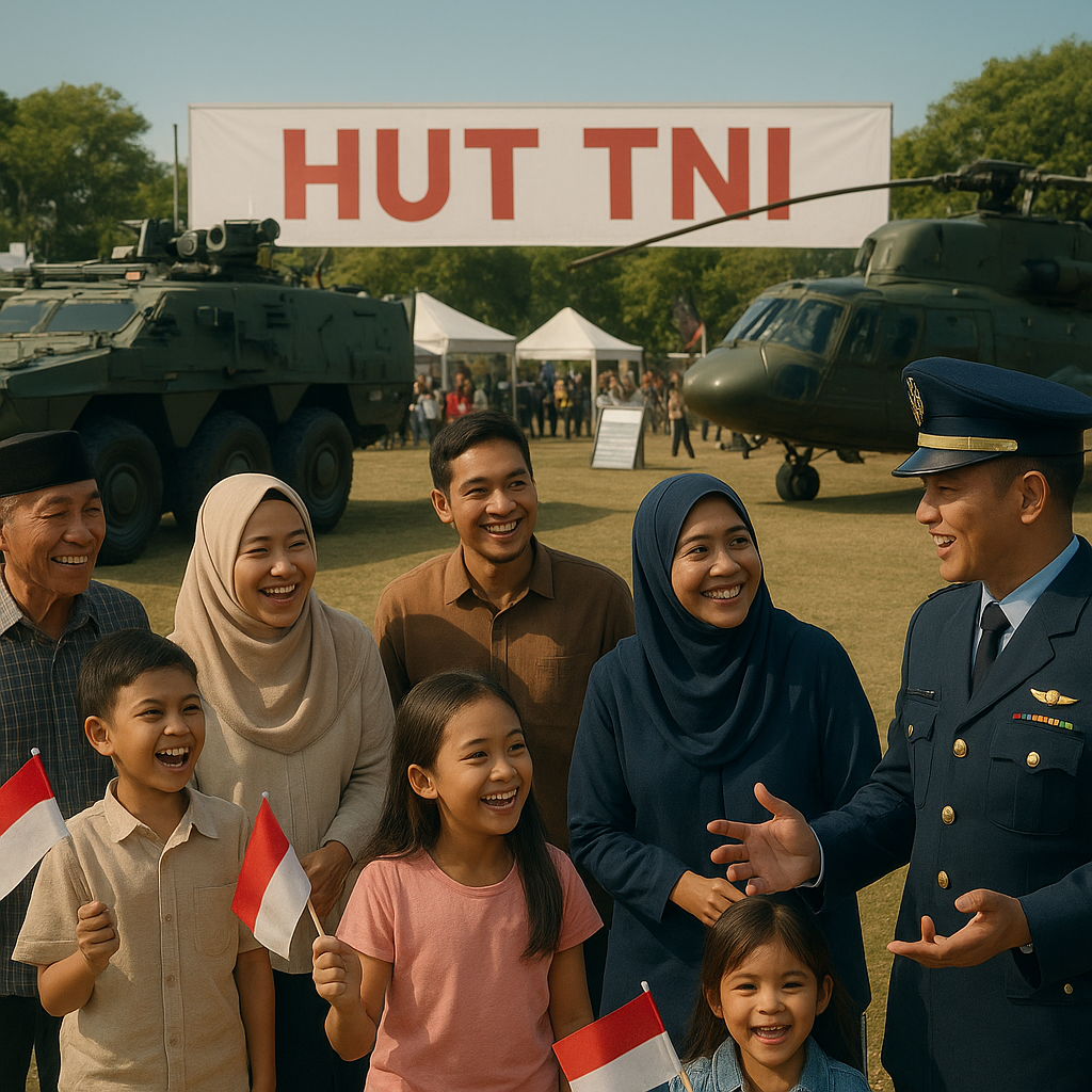 Antusiasme Tinggi Warga Sambut Pameran Alutsista di HUT TNI