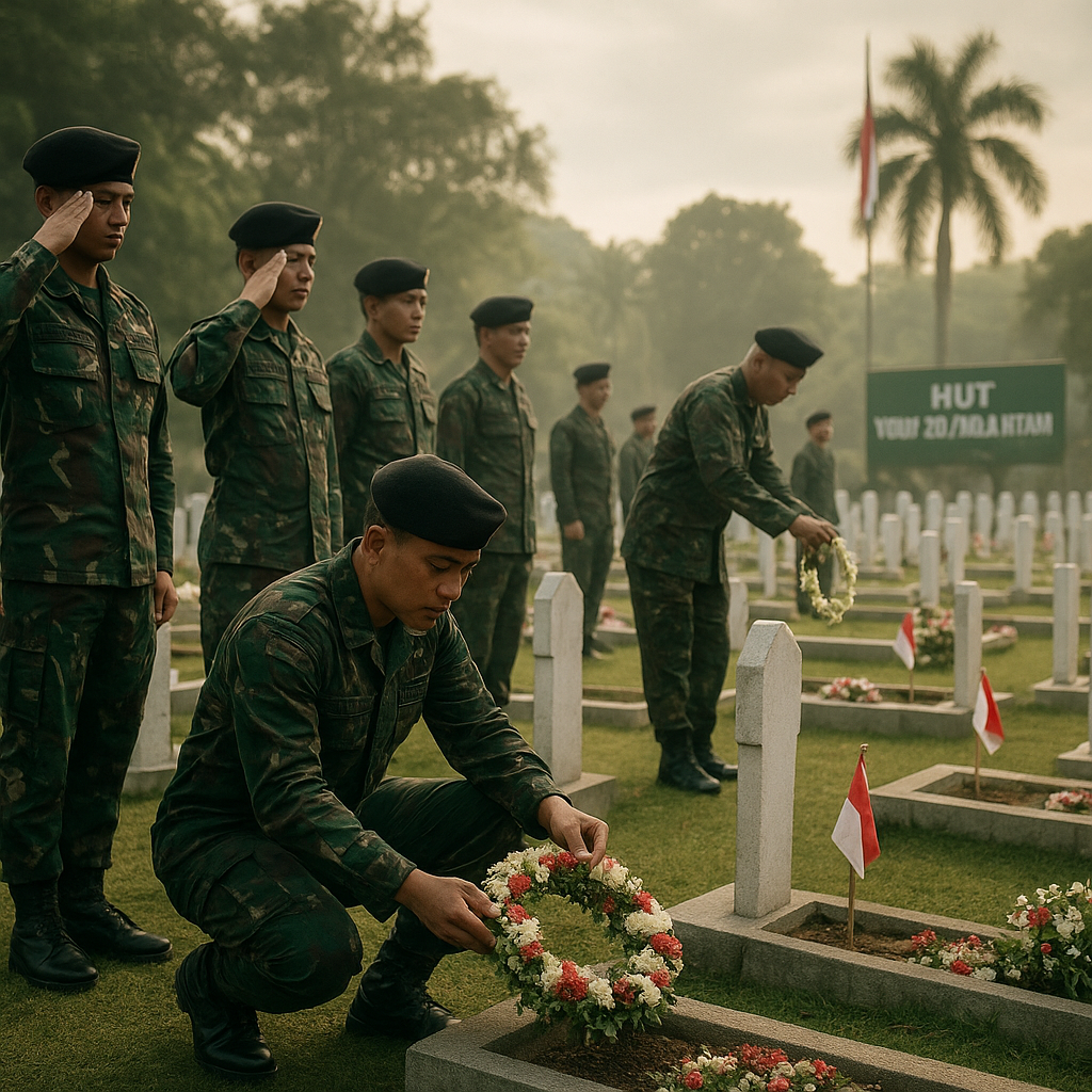 Ziarah ke Makam Pahlawan, Tradisi Abdi Yonif 312 Kala HUT