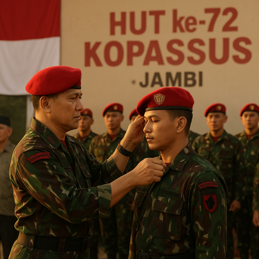 Syukuran HUT ke-72 Kopassus di Jambi, Sinergi Kebanggaan Korps Baret Merah