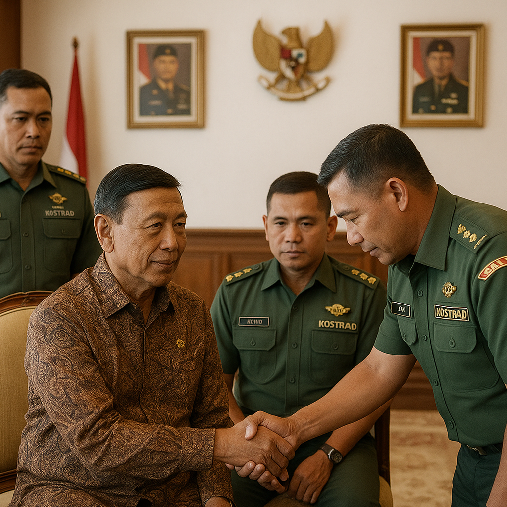 Para Petinggi Kostrad Sowan ke Jenderal TNI (Purn) Wiranto, Merawat Tradisi dan Silaturahmi
