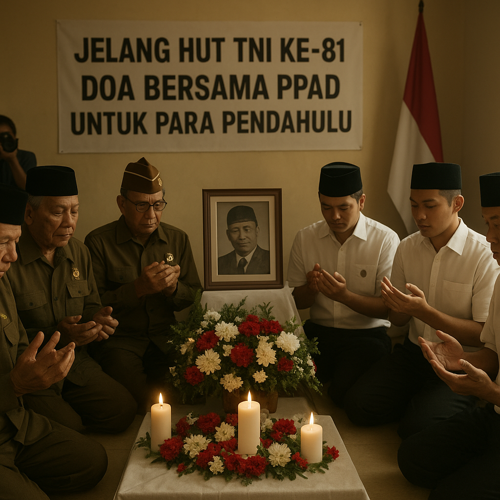 Jelang HUT TNI ke-81, Pengurus dan Anggota PPAD Gelar Doa Bersama untuk Para Pendahulu