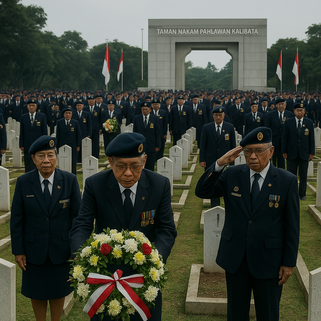 Napak Tilas Jejak Juang, Ratusan Purnawirawan Zeni Gelar Ziarah ke TMP Kalibata
