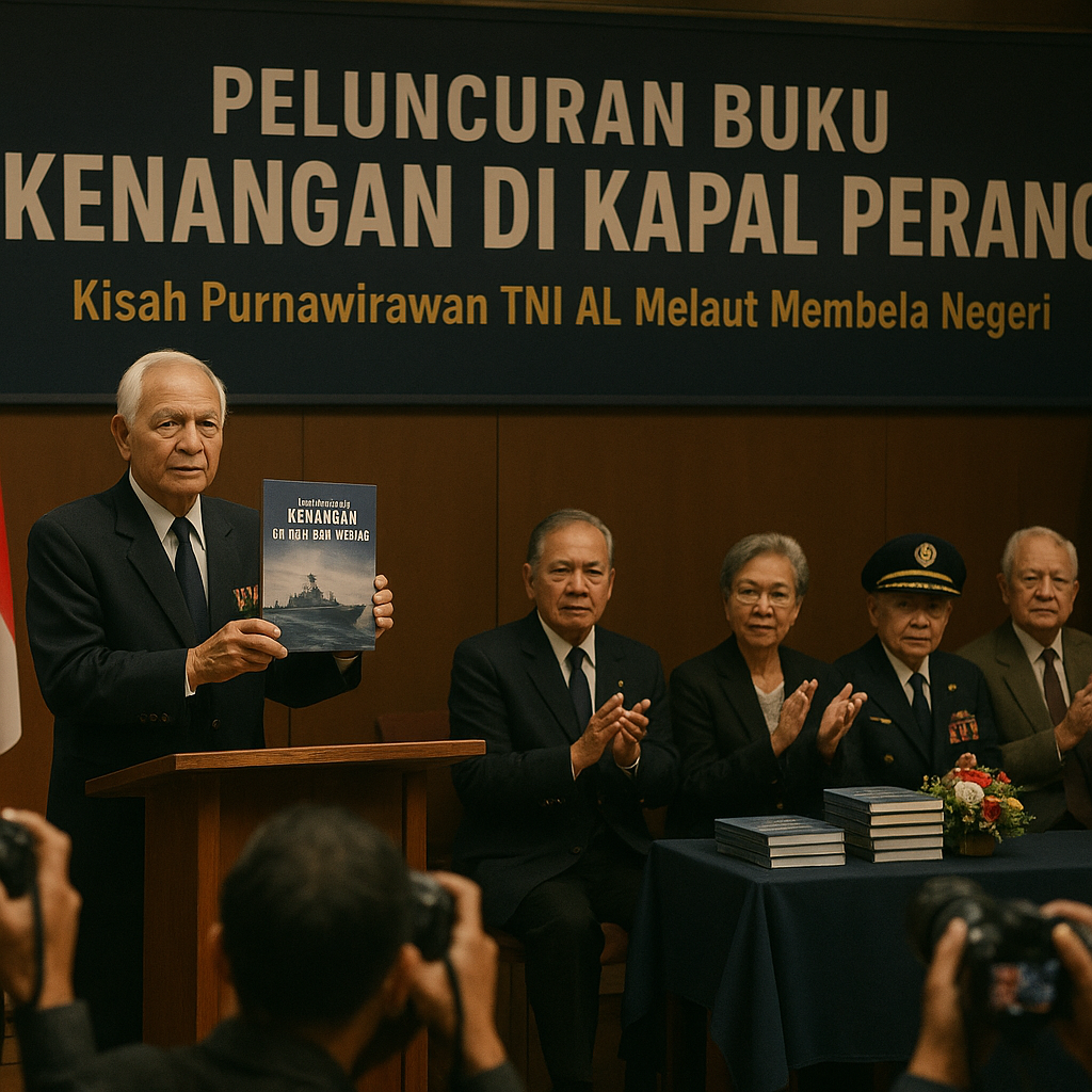Peluncuran Buku "Kenangan di Kapal Perang", Kisah Purnawirawan TNI AL Melaut Membela Negeri
