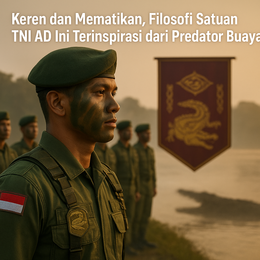 Keren dan Mematikan, Filosofi Satuan TNI AD Ini Terinspirasi dari Predator Buaya!