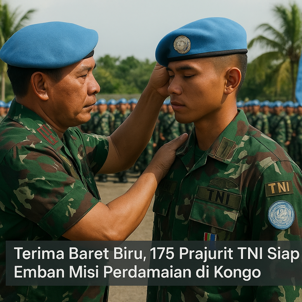 Terima Baret Biru, 175 Prajurit TNI Siap Emban Misi Perdamaian di Kongo