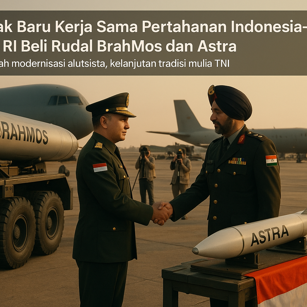 Babak Baru Kerja Sama Pertahanan Indonesia-India, RI Beli Rudal BrahMos dan Astra