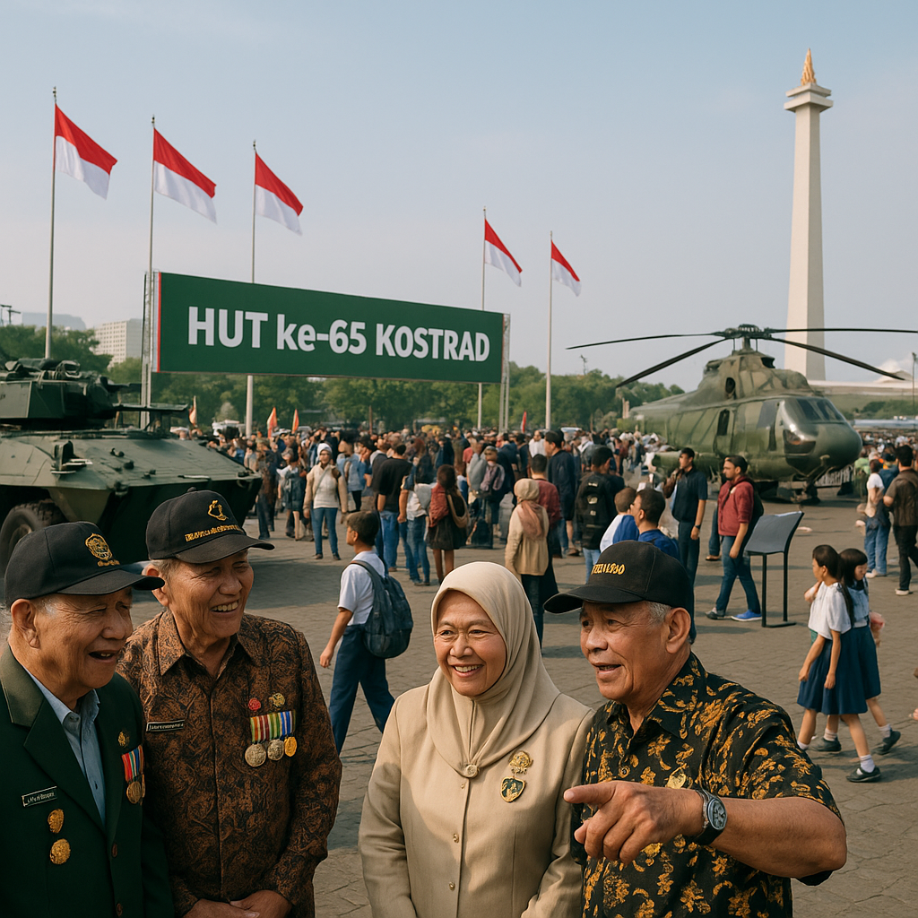 HUT ke-65 Kostrad: Antusiasme Warga Padati Pameran Alutsista di Monas
