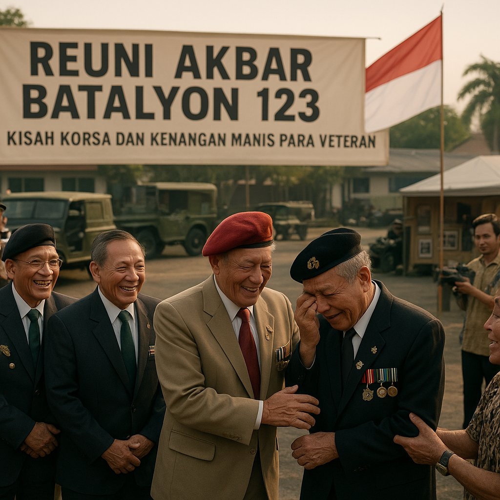 Reuni Akbar Batalyon 123, Kisah Korsa dan Kenangan Manis Para Veteran