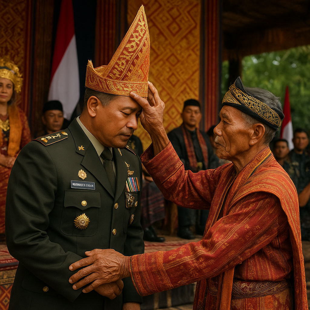Angkon Muakhi Satukan Keberagaman, Pangdam XXI/Radin Inten Resmi Jadi Saudara Adat Lampung