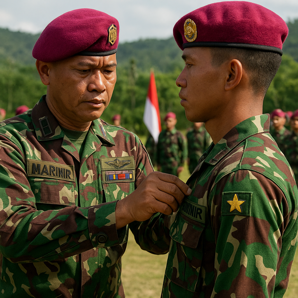 Pangkormar Anugerahkan Pangkat Luar Biasa Kepada Prajurit Penakluk OPM di Operasi Badai Kasuari