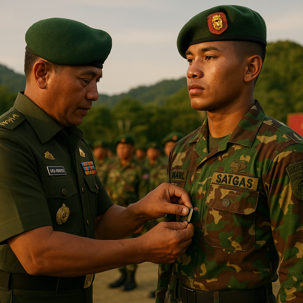 Korps Marinir Berikan Penghargaan kepada Prajurit Berprestasi dalam Operasi Badai Kasuari di Papua