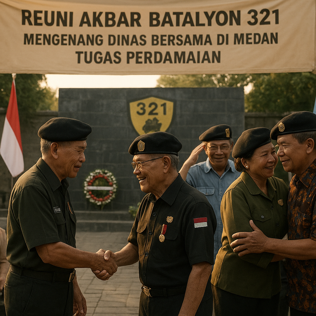 Reuni Akbar Batalyon 321, Mengenang Dinas Bersama di Medan Tugas Perdamaian