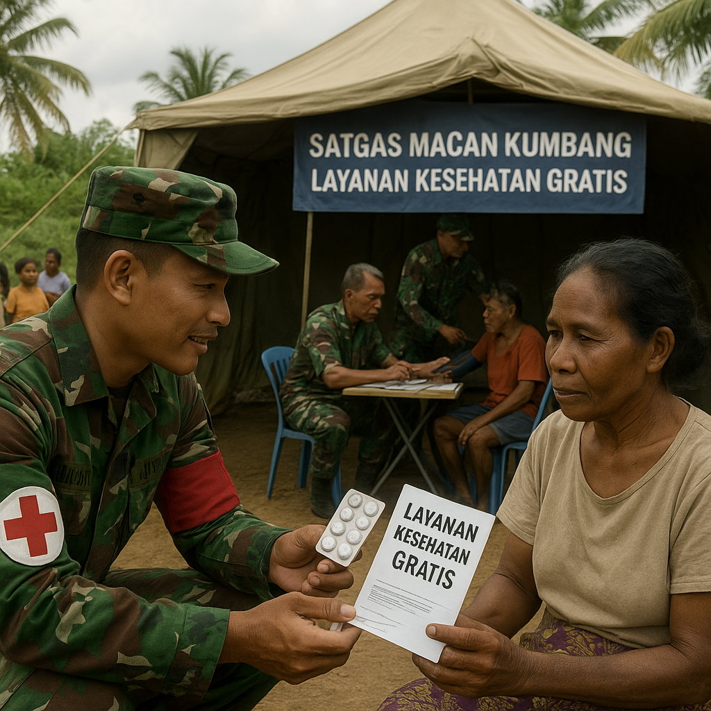 Jemput Bola Satgas Macan Kumbang: Layanan Kesehatan Gratis Bukti Abadi Kepedulian Prajurit Perbatasan