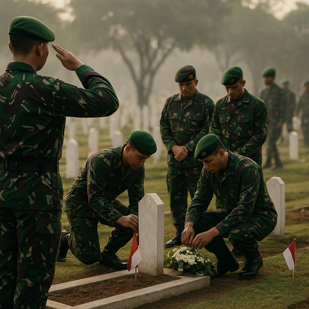Napak Tilas Jejak Para Pahlawan, Yonif 143/TWEJ Gelar Ziarah ke TMP Kalibata