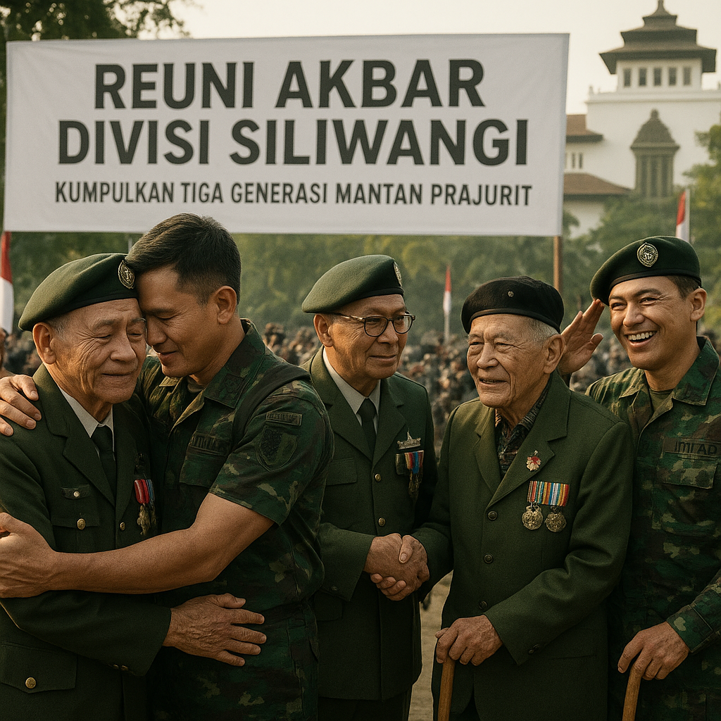 Reuni Akbar Divisi Siliwangi, Kumpulkan Tiga Generasi Mantan Prajurit