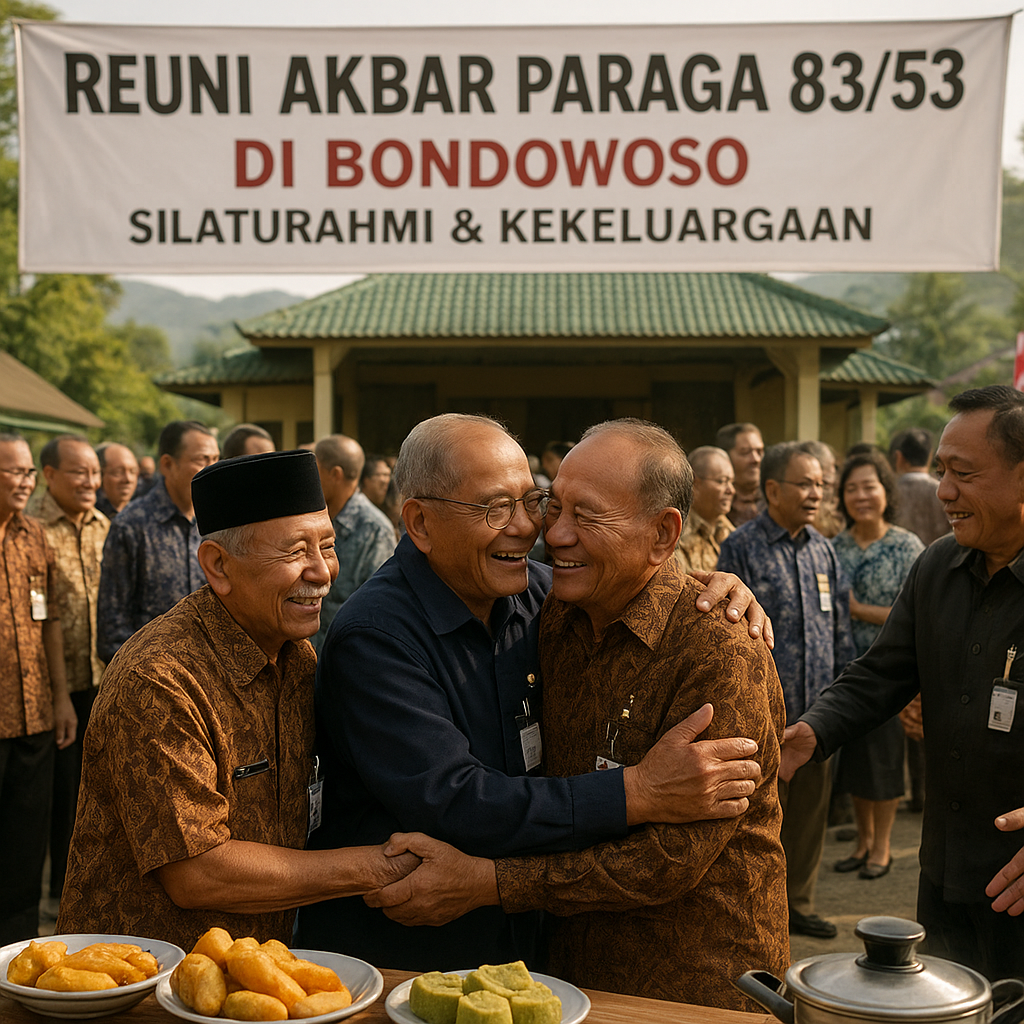 Reuni Akbar Paraga 83/53 di Bondowoso Berlangsung Semarak Penuh Kekeluargaan