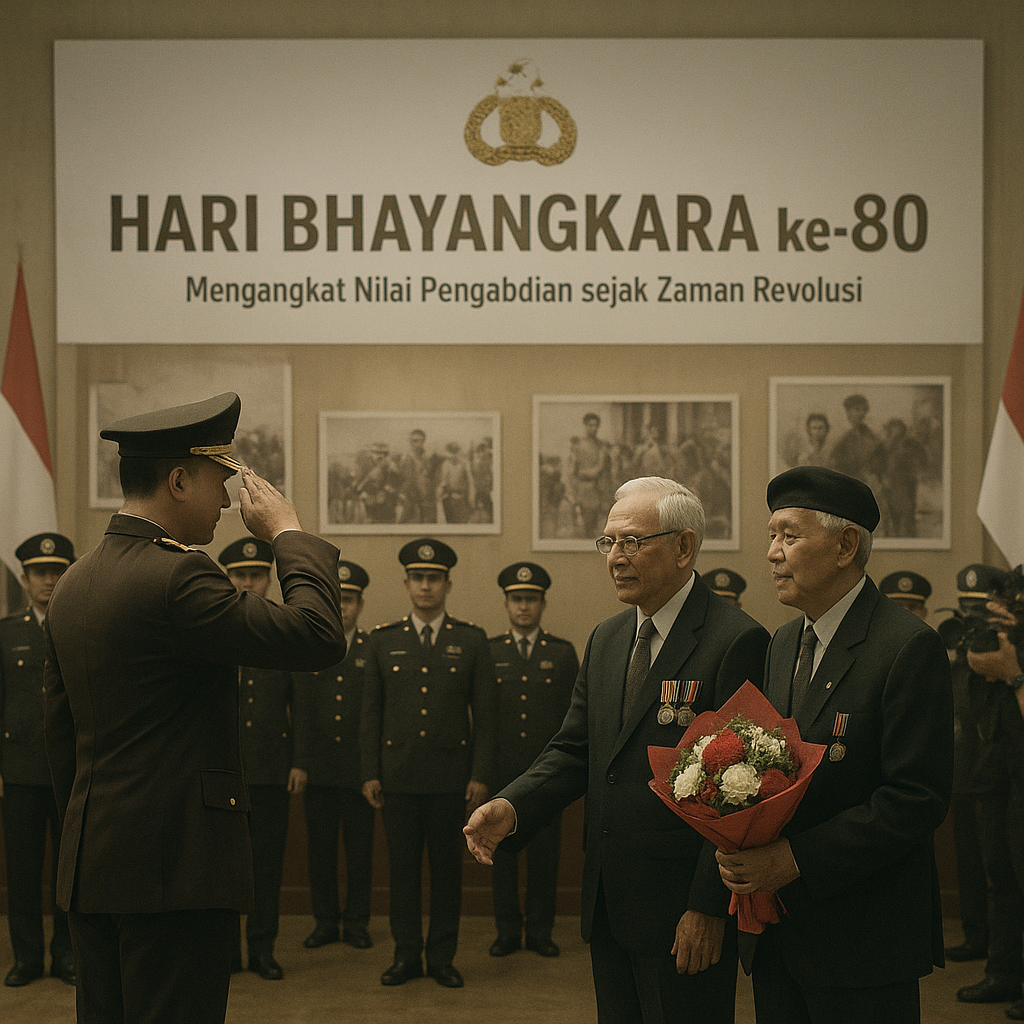 Peringatan Hari Bhayangkara ke-80 di Internal Polri, Angkat Nilai Pengabdian sejak Zaman Revolusi