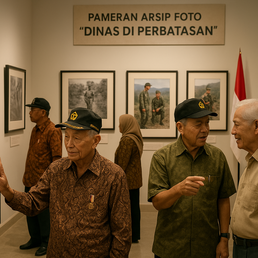 Pameran Arsip Foto 'Dinas di Perbatasan', Menggugah Kenangan Para Purnawirawan