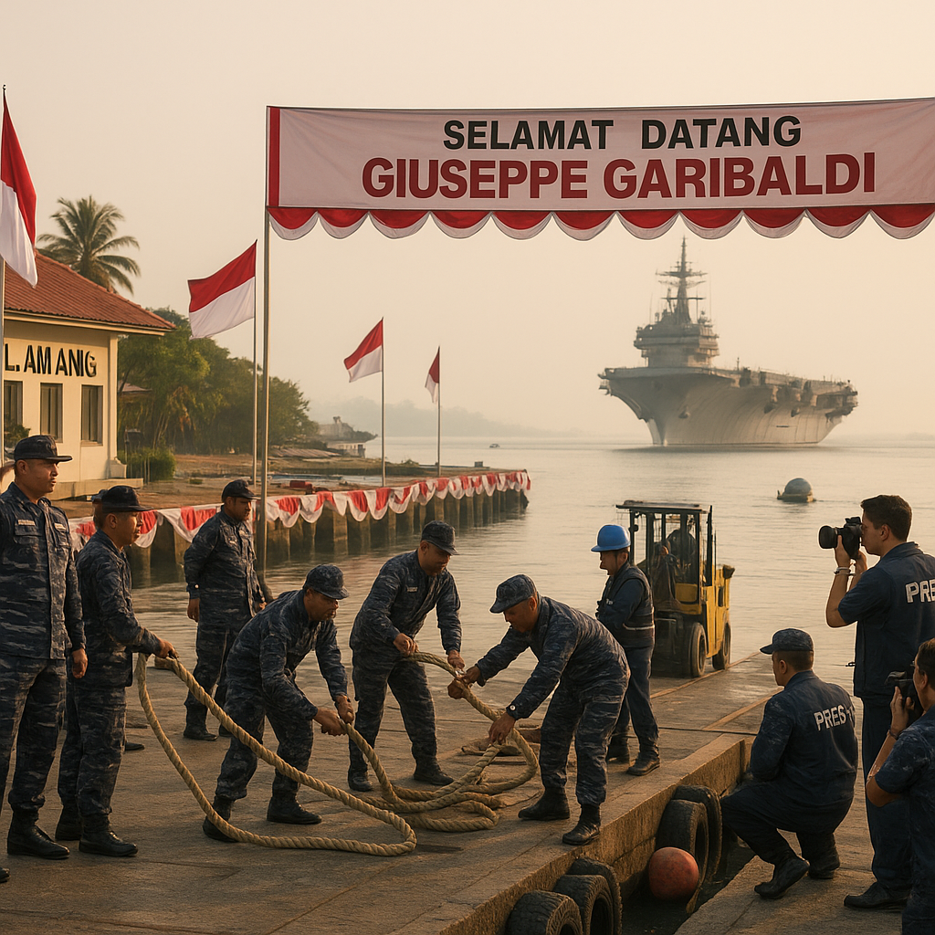 TNI AL Siapkan Lanal Lampung Jadi Pangkalan Kapal Induk Garibaldi, Sambut Kedatangan Sejarah