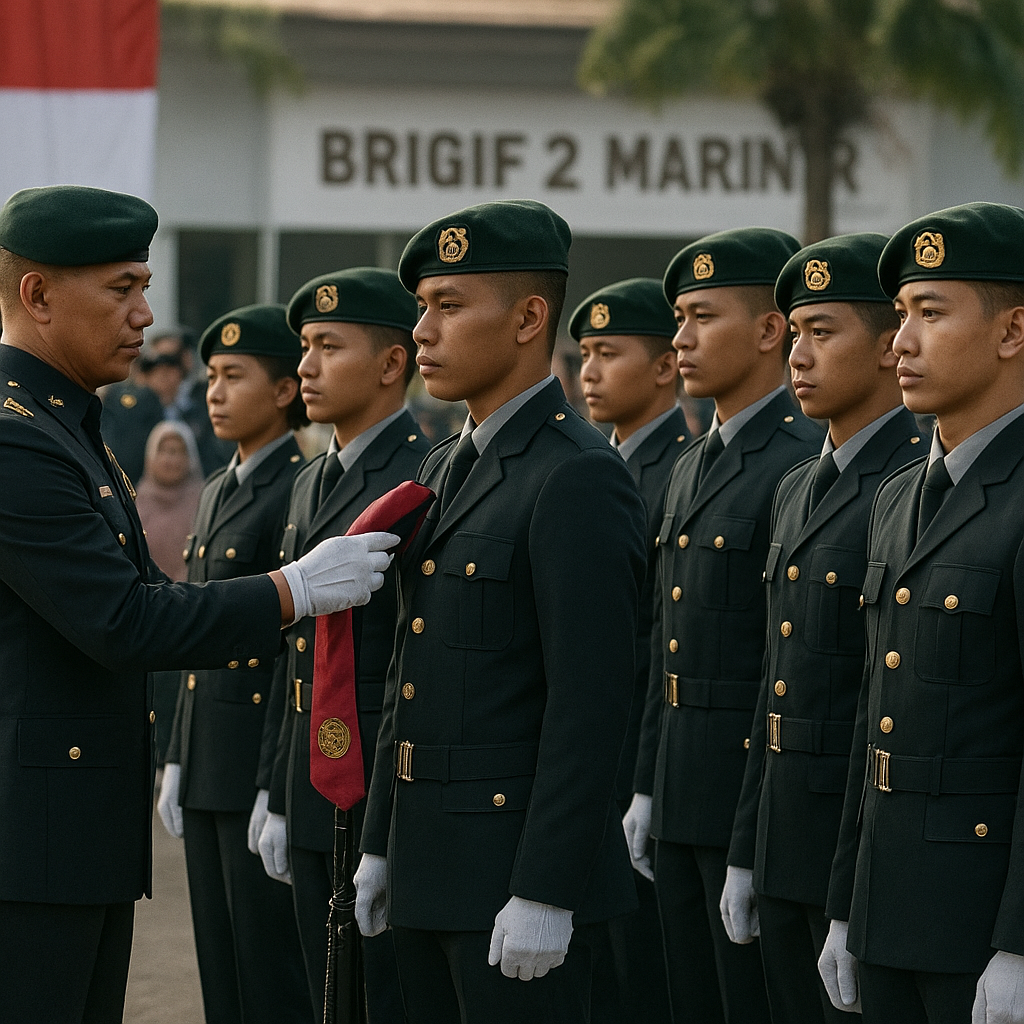 14 Perwira Muda Bergabung dengan Brigif 2 Marinir, Siap Lanjutkan Tradisi Juang
