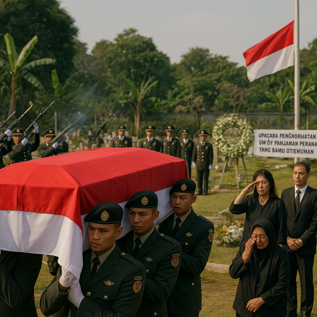 Upacara Penghormatan Terakhir untuk Pahlawan Perang Trikora yang Baru Ditemukan