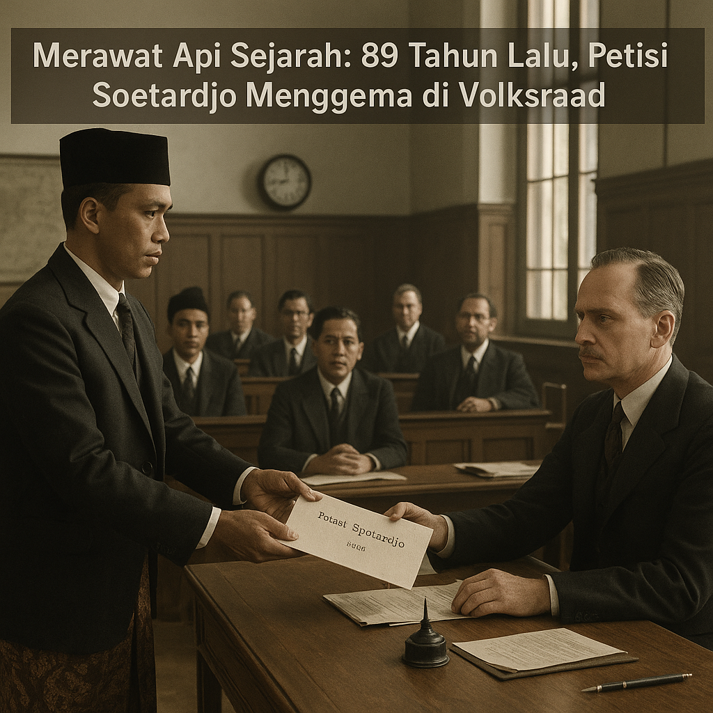 Merawat Api Sejarah: 89 Tahun Lalu, Petisi Soetardjo Menggema di Volksraad