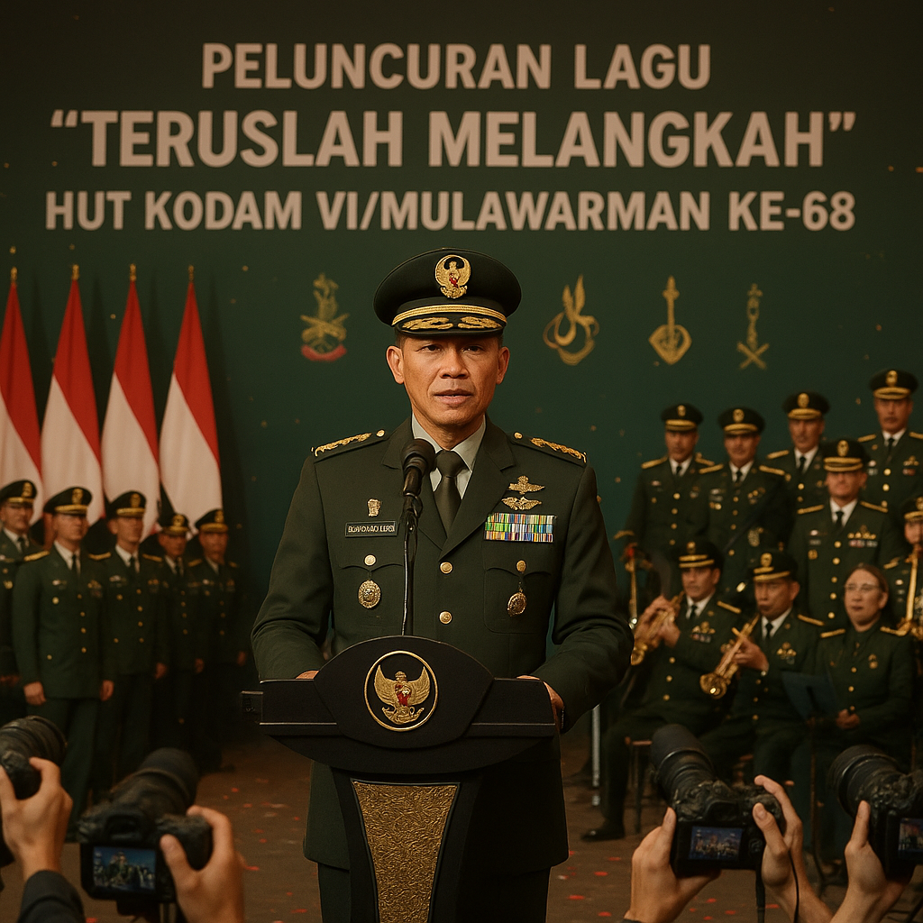 Semangat Juang di Balik Lagu "Teruslah Melangkah" dari Pangdam VI/Mulawarman