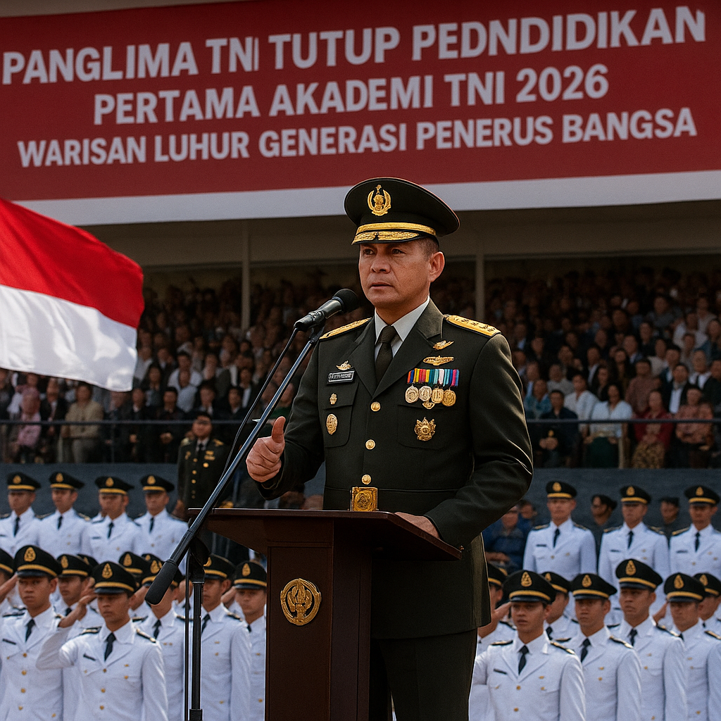 Panglima TNI Tutup Pendidikan Pertama Akademi TNI 2026, Warisan Luhur Generasi Penerus Bangsa