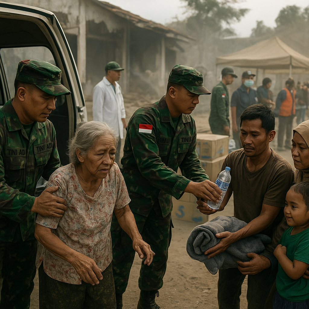TNI AD Berikan Pendampingan Penuh, Wujud Bakti kepada Korban Ledakan Madiun