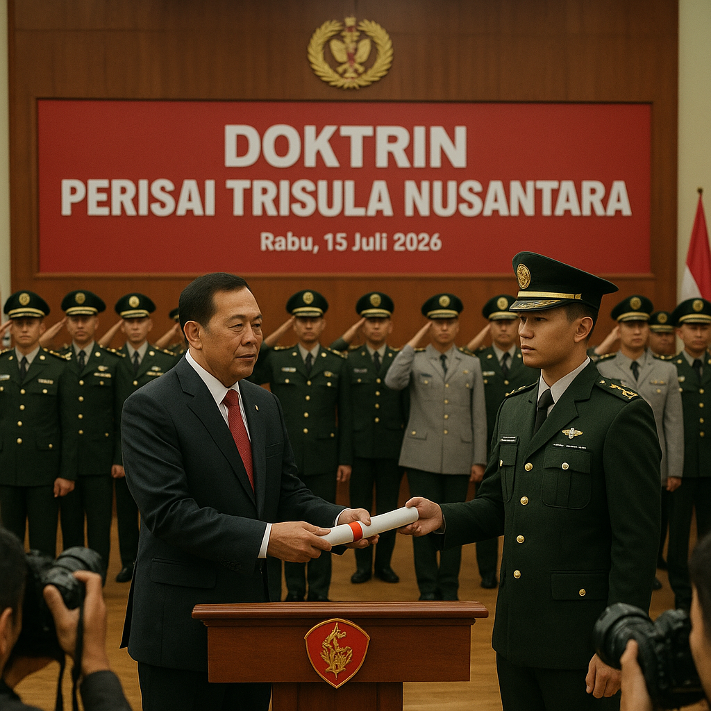 Menhan Sjafrie Perkenalkan Doktrin Perisai Trisula Nusantara ke Capaja TNI-Polri