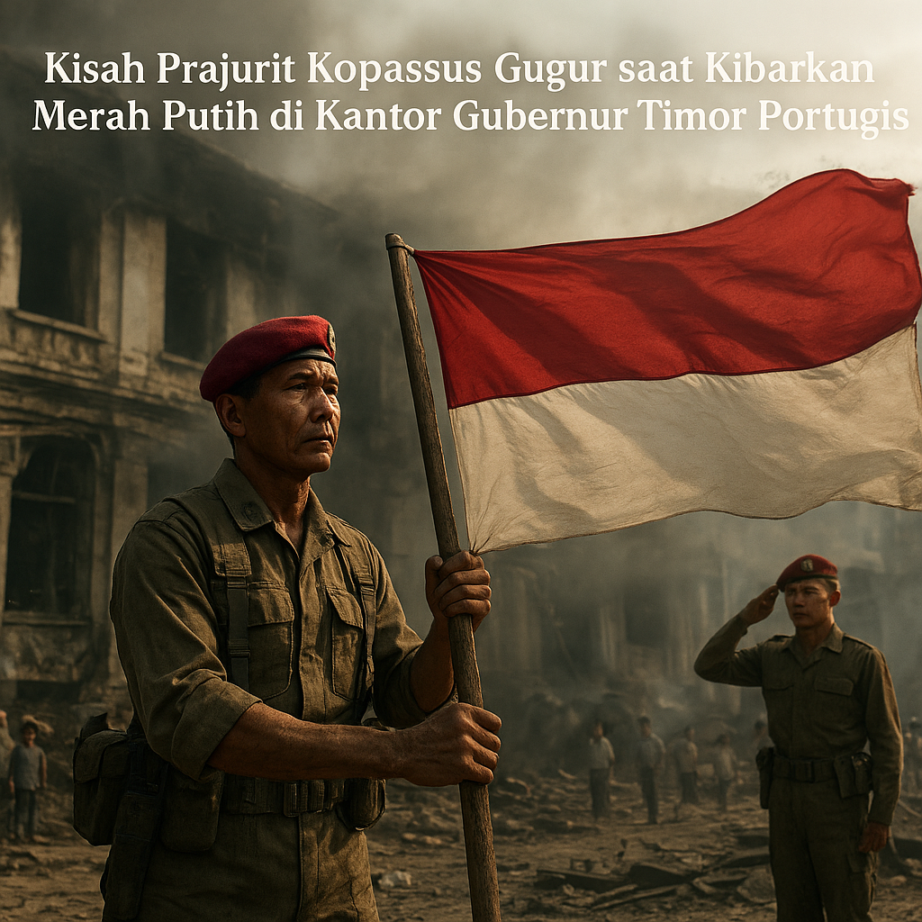 Kisah Prajurit Kopassus Gugur saat Kibarkan Merah Putih di Kantor Gubernur Timor Portugis