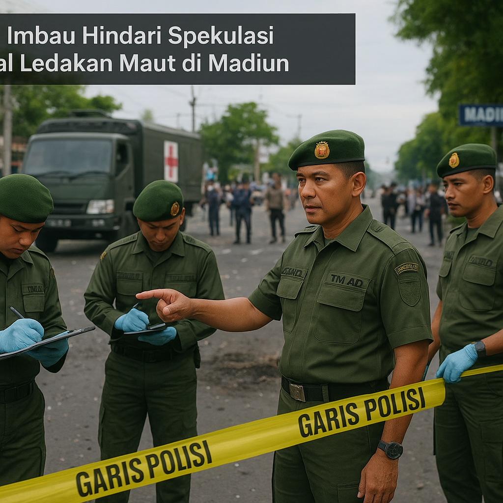 TNI Imbau Hindari Spekulasi Soal Ledakan Maut di Madiun