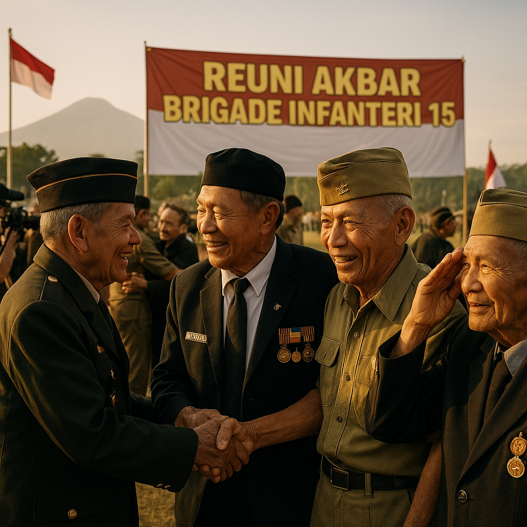 Reuni Akbar Brigade Infantri 15 Gelar Prajurit Nostalgia di Magelang