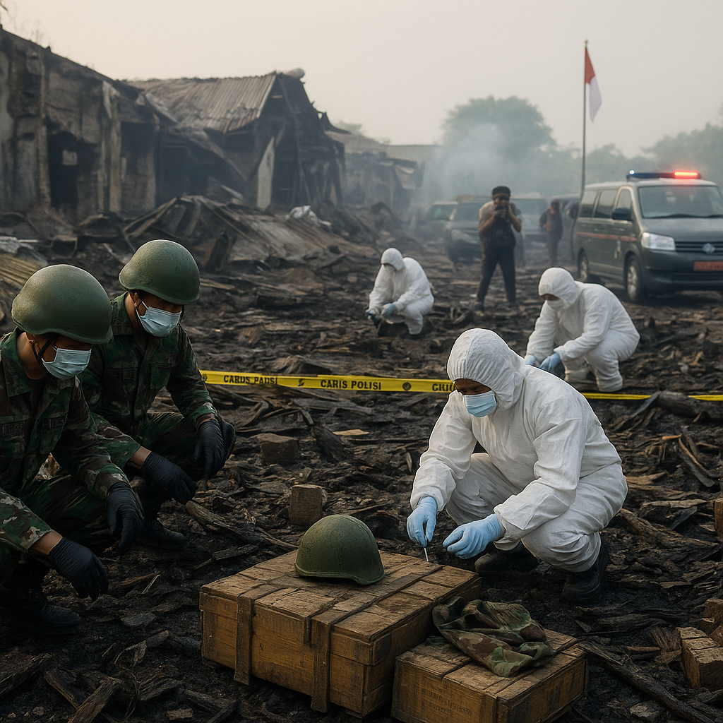 TNI AD Bentuk Tim Investigasi Ledakan Gudang Amunisi Madiun