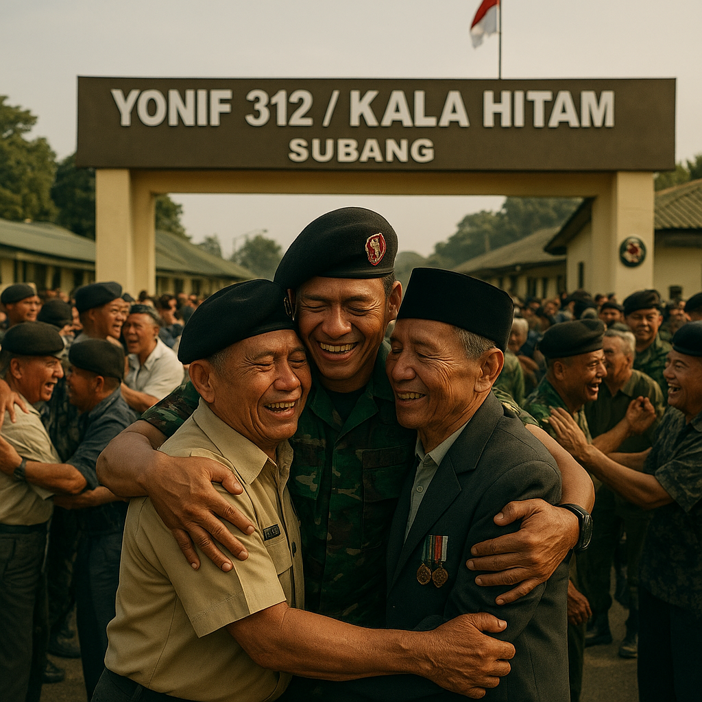 Reuni Akbar Yonif 312/Kala Hitam, Kembali Bersua di Markas yang Penuh Kenangan