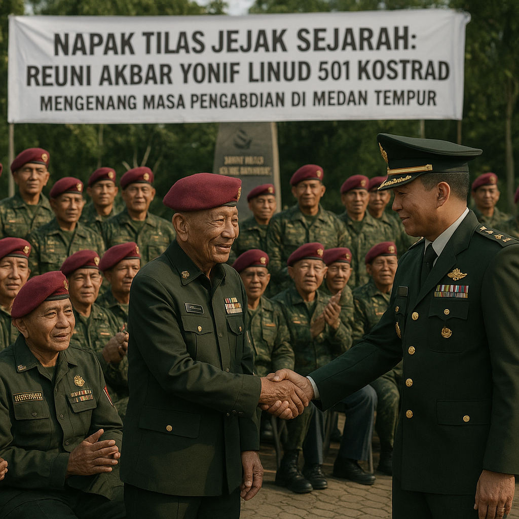 Napak Tilas Jejak Sejarah: Reuni Akbar Yonif Linud 501 Kostrad, Mengenang Masa Pengabdian di Medan Tempur