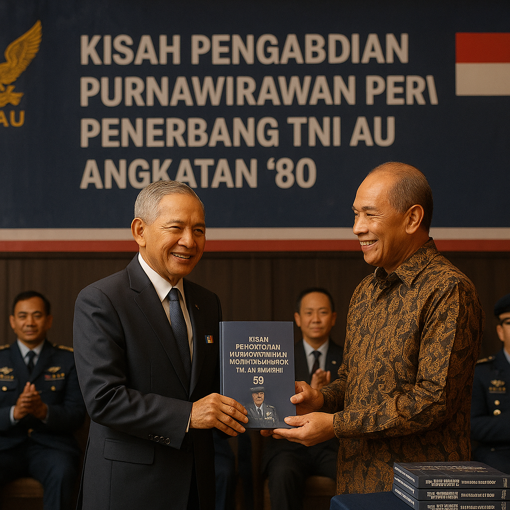 Peluncuran Buku Kisah Pengabdian Purnawirawan Perwira Penerbang TNI AU Angkatan '80