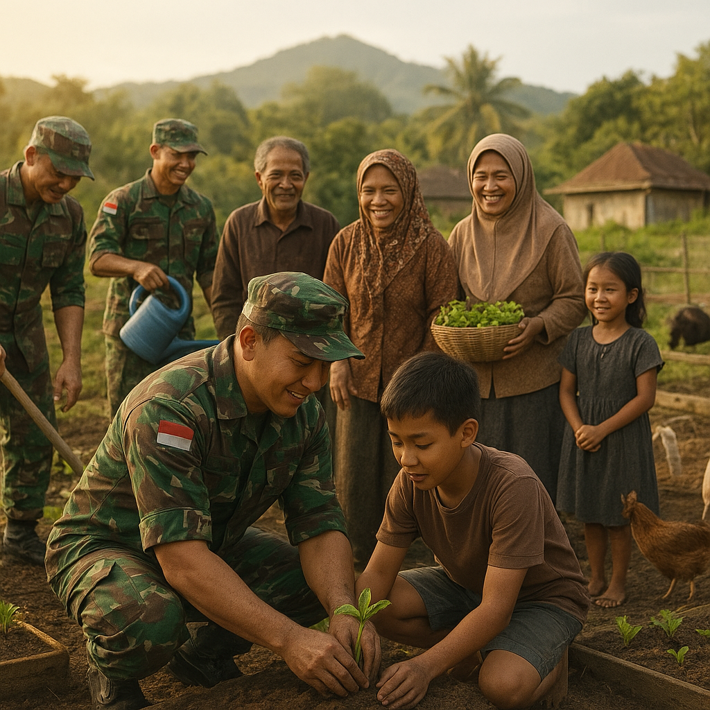 Kisah Komandan Batalyon di Perbatasan: Menjaga Kedaulatan Sambil Merawat Kebun Bersama