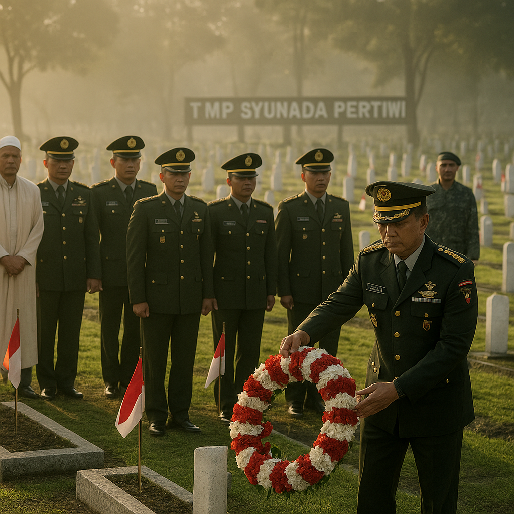 Korem 121/Abw Ziarah ke TMP, Wujudkan Penghormatan di HUT ke-68 Kodam XII/Tanjungpura