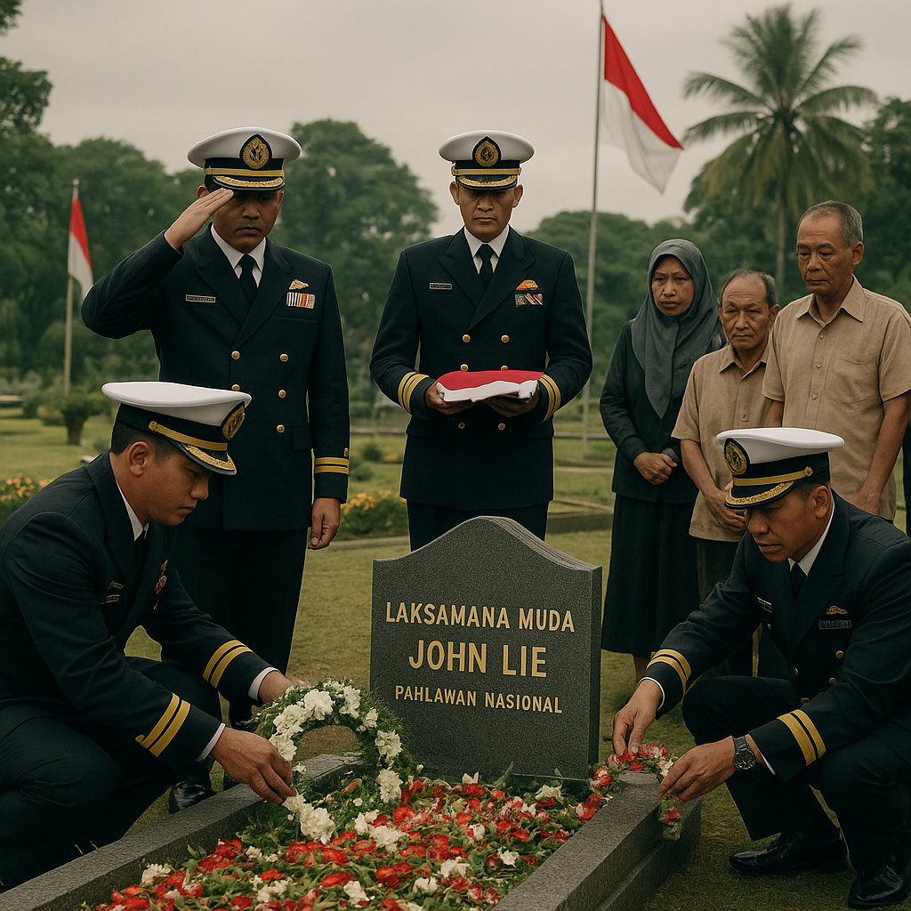 Ziarah ke Makam Laksamana Muda John Lie, Pahlawan Nasional dari TNI AL