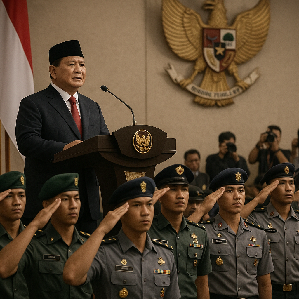Amanat Presiden Prabowo kepada 1.177 Perwira Remaja: Pangkat adalah Amanah Rakyat