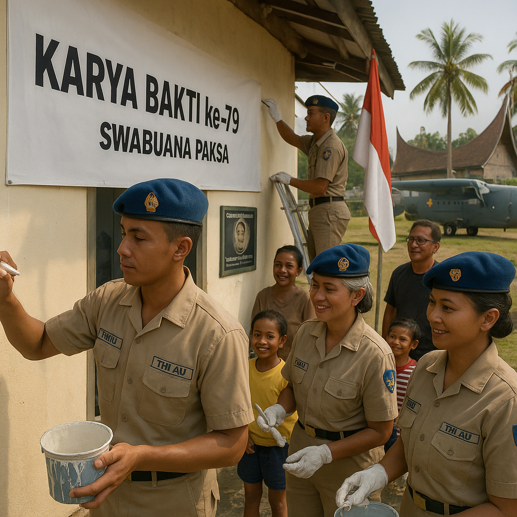 TNI AU Gelar Karya Bakti ke-79 di Padang, Kenang Heroisme Penerbang Perintis