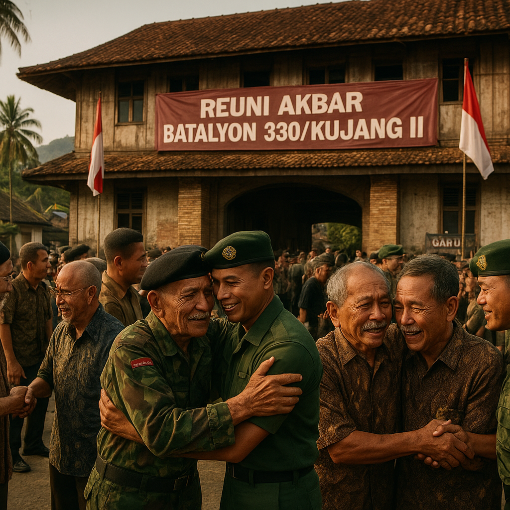 Reuni Akbar Batalyon 330/Kujang II, Kembali ke Markas Lama di Garut
