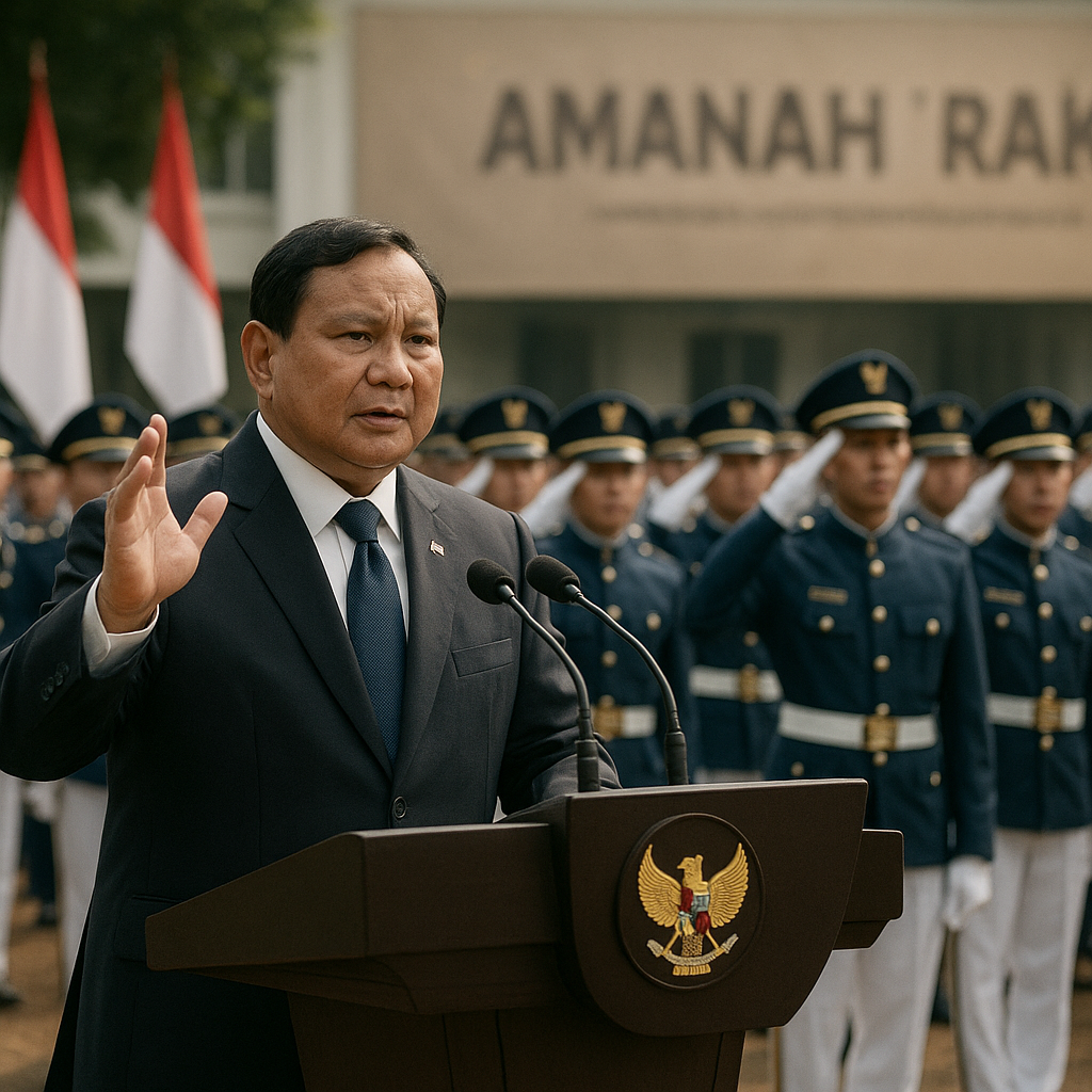 Presiden Prabowo Ingatkan Pangkat adalah Amanah Rakyat kepada Perwira Remaja