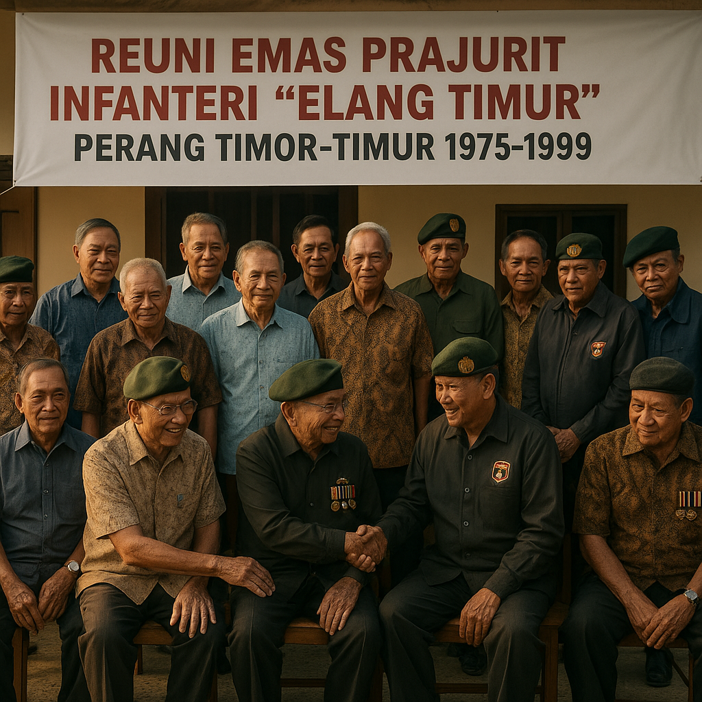Reuni Emas Prajurit Infanteri 'Elang Timur' Perang Timor-Timur 1975-1999